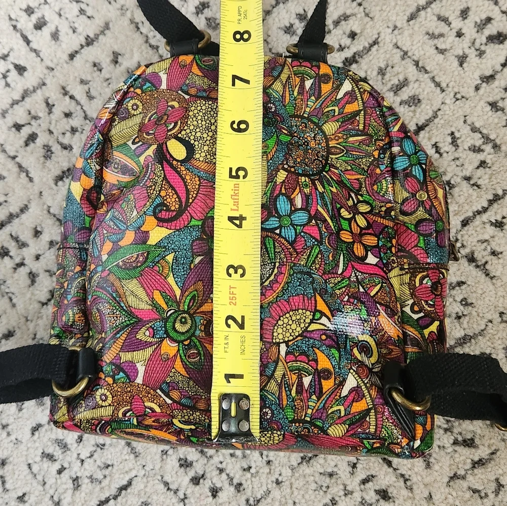 Sakroots Mini Crossbody Backpack Rainbow Spirit Desert Waterproof Handbag NWOT - Picture 5 of 12